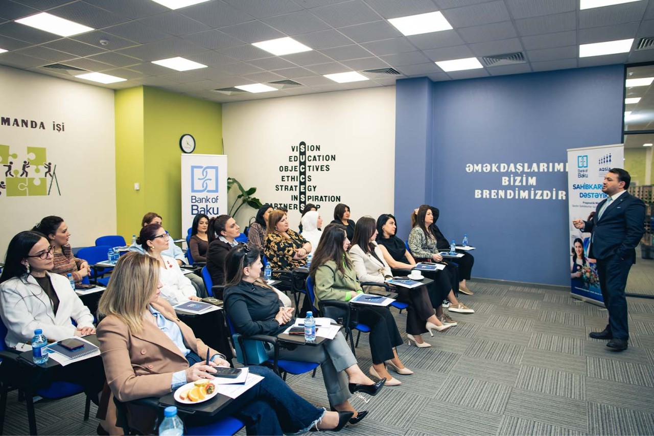 "Bank of Baku"dan qadın sahibkarlara dəstək – Praqmatik maliyyə təlimi (FOTOLAR)